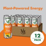 V8 +SPARKLING ENERGY Black Cherry Energy Drink， Made with Real Vegetable and Fruit Juices， 11.5 Ounce Can (Pack of 12) - Image 2